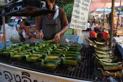 チェンマイの屋台画像