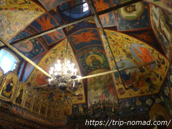 ロシアモスクワ『聖ワシリー大聖堂』内教会ドーム