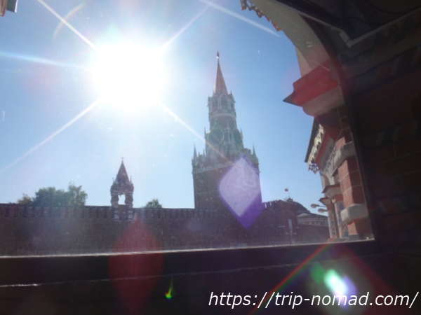 ロシアモスクワ『聖ワシリー大聖堂』内部からの景色