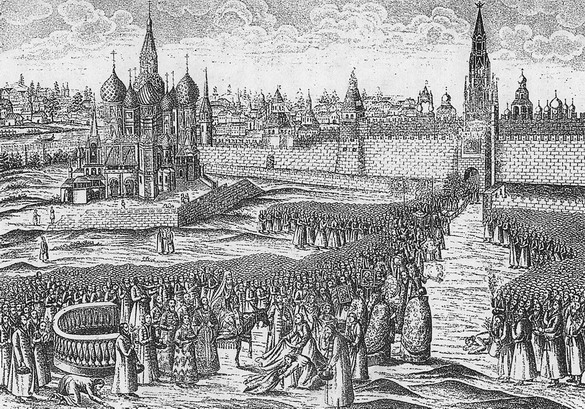 ロシアモスクワ16世紀当時の『聖ワシリー大聖堂』