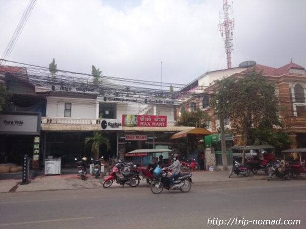 カンボジア・シェムリアップゲストハウス『ワンストップ・ホステル入り口画像
