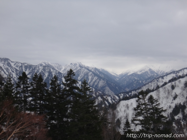 立山黒部アルペンルート「黒部平」からの冬山絶景