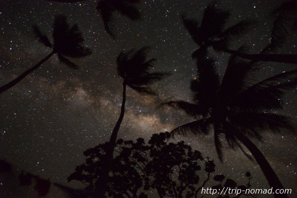 ジープ島満天の星空画像